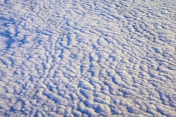 空中Cloudscape视图中西部州飞行科罗拉多州堪萨斯密苏里州伊利诺斯州印第安纳州俄亥俄州西维吉尼亚州秋天大