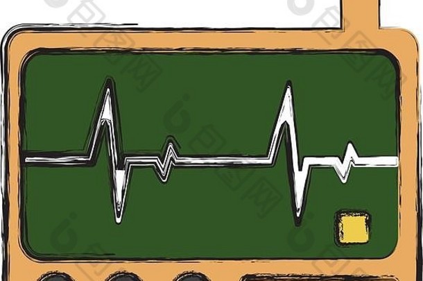 心脏监控设备图标