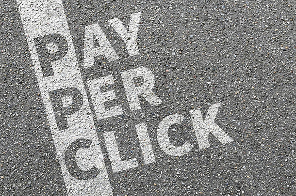 支付点击PPC广告支付互联网业务概念广告电子商务