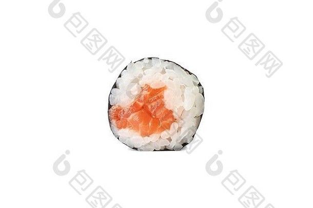 美味的寿司卷孤立的白色背景