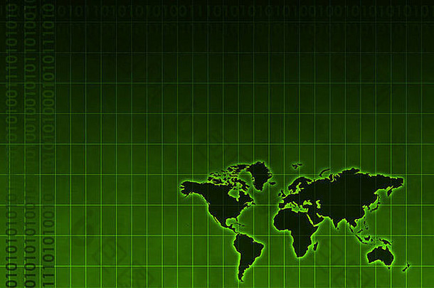 全球业务系统数据背景壁纸