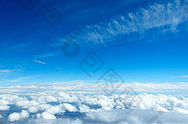 不寻常的空中视图天空云地球合适的背景地球一天