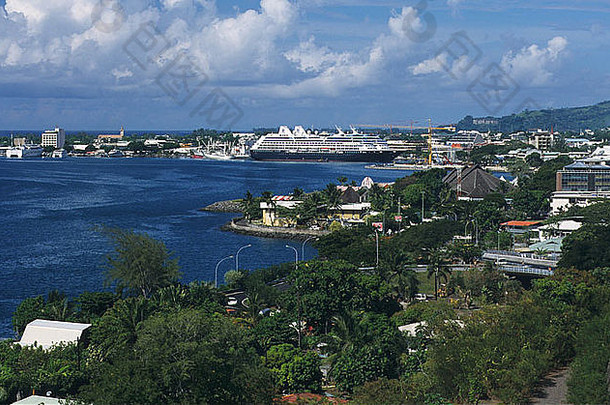 港口帕皮特塔希提岛法国波利尼西亚