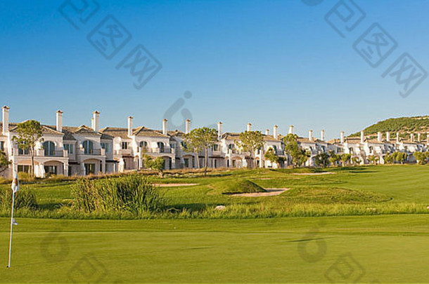 假期别墅俯瞰拱门边界高尔夫球南部西班牙