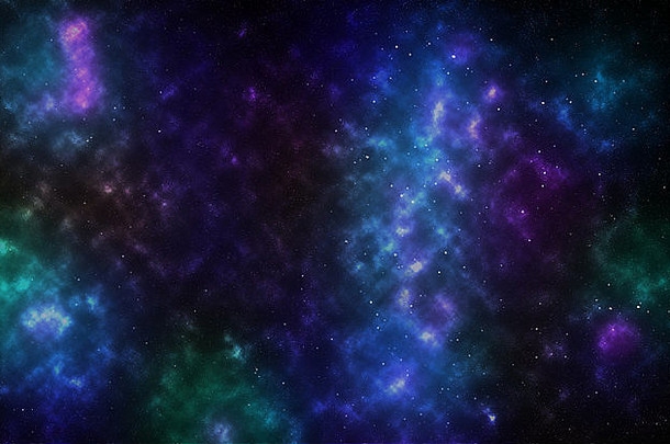 色彩斑斓的背景深空间明星场