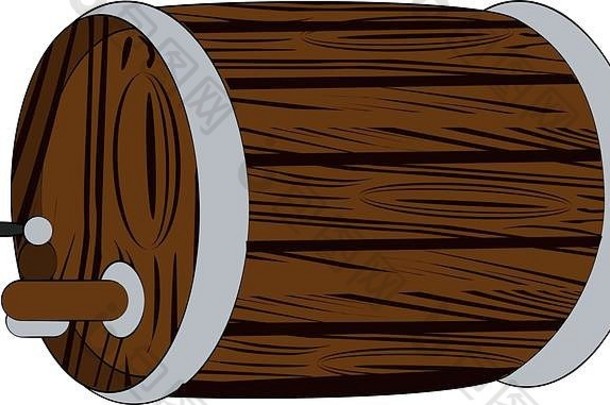 木啤酒桶