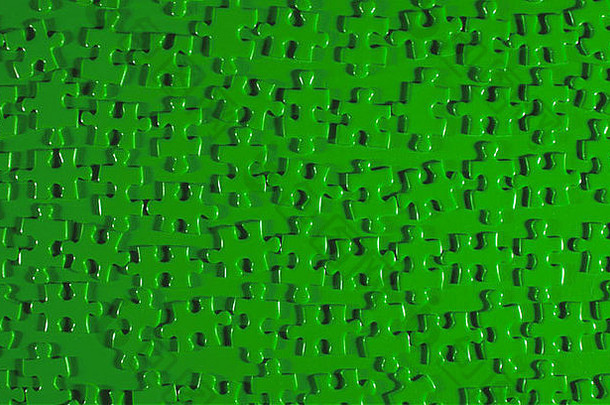 绿色拼图萨姆谜题块