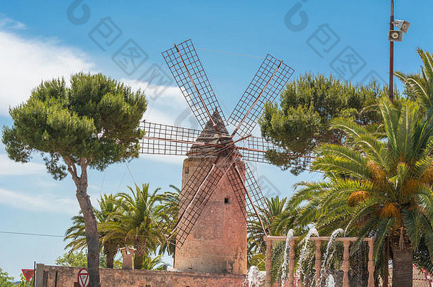 历史风车农场马略卡岛西班牙