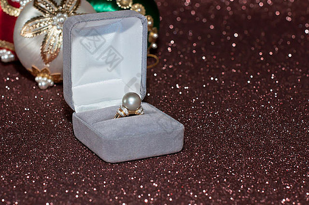 宝石礼物爱箱奢侈品形状的珠宝婚礼问候生日优雅装饰礼物盒子开放盒子