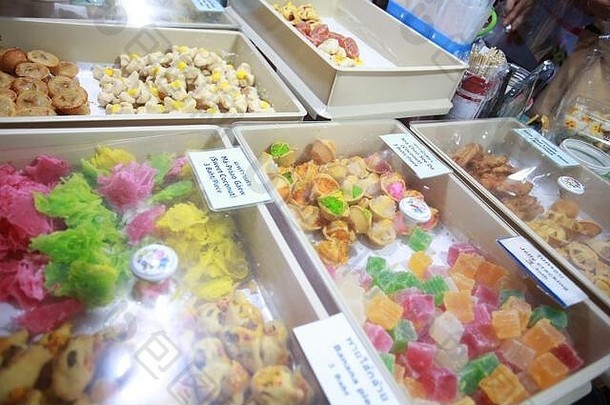 泰国糖果晚上市场
