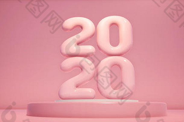 色彩斑斓的摘要全景背景一年粉红色的几何背景车背面板呈现电脑数字生成的插图