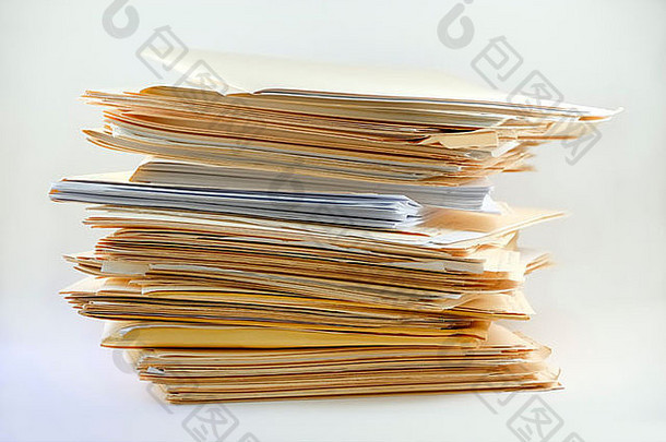 堆栈马尼拉工作文件文件夹会计业务记录保持堆放高堆栈