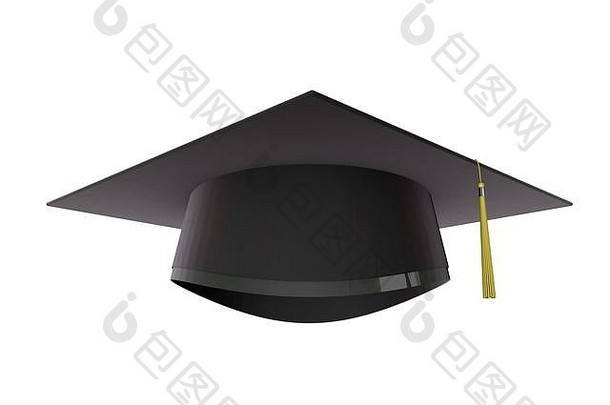 毕业帽教育学术概念呈现