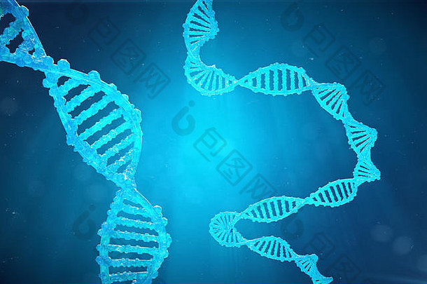 螺旋太太分子修改基因纠正突变遗传工程概念分子遗传学插图