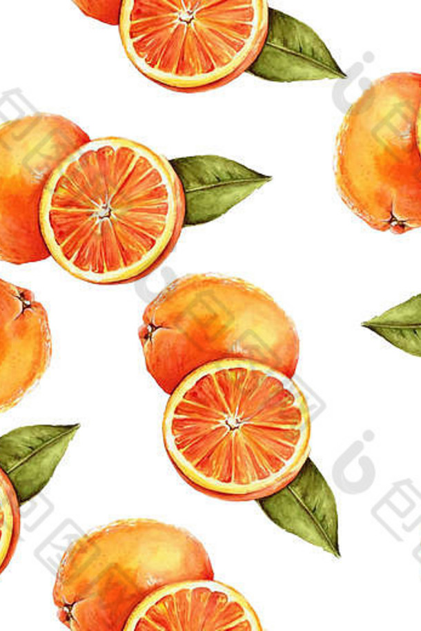 semless水颜色橙色模式白色背景