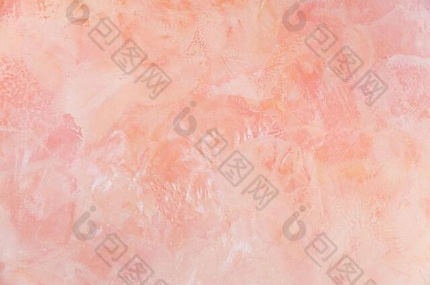人工粉红色的大理石墙特写镜头自然照片背景纹理