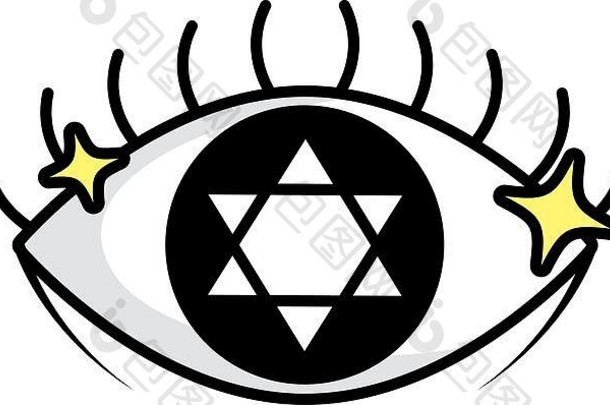 眼睛魔法巫术象征图标