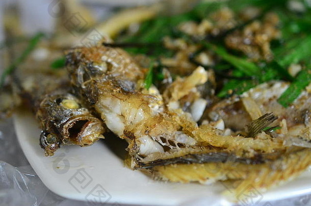 蒸鱼中国人风格海鲜菜中国人食物
