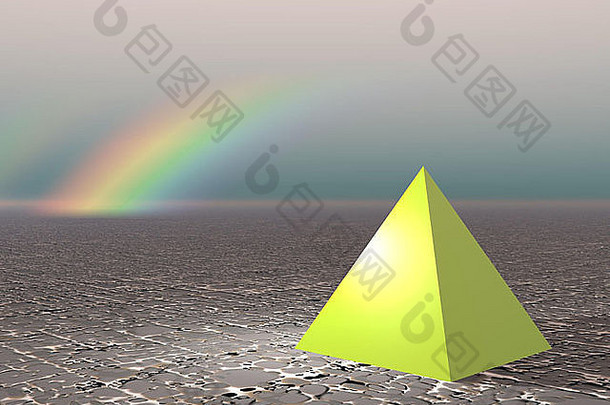 摘要-彩虹金字塔（CGI）
