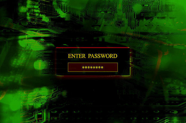 在数字屏幕上输入您的安全密码