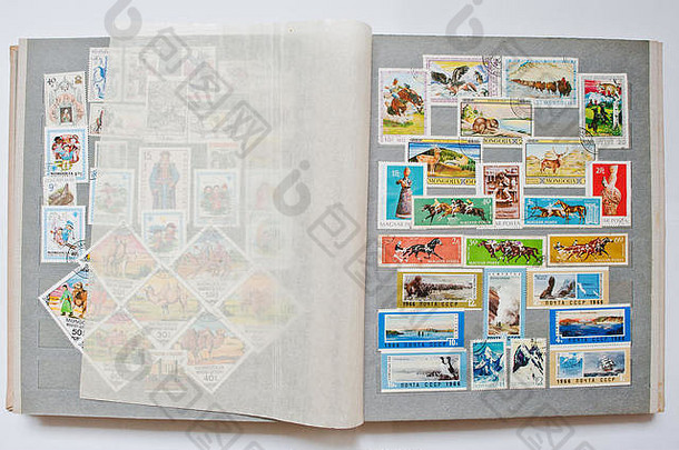 集合邮资邮票专辑蒙古匈牙利苏联