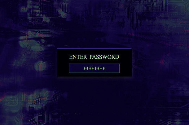 在数字屏幕上输入您的安全密码