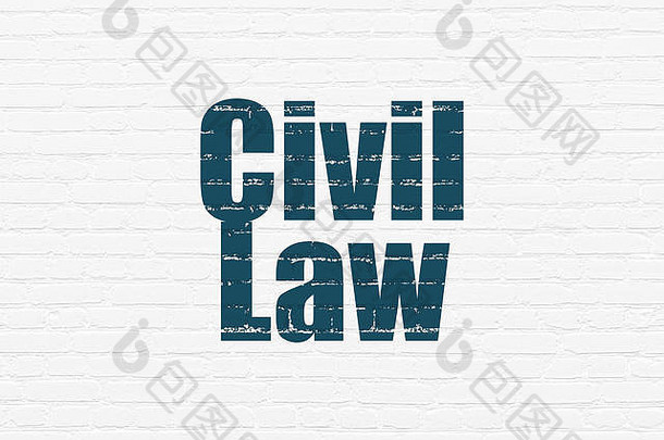 法律概念民事法律墙背景