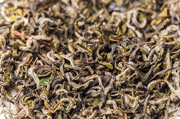 茶叶子背景绿色茶