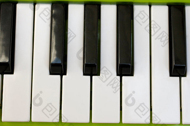 钢琴键盘的细节