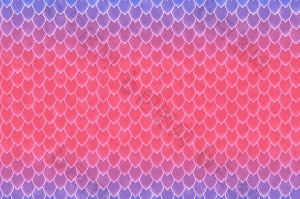 紫罗兰色的红色的梯度蛇皮肤无缝的模式锋利的规模