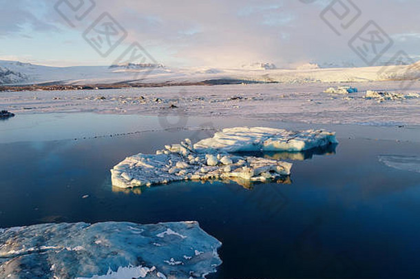 冰川冰山景观