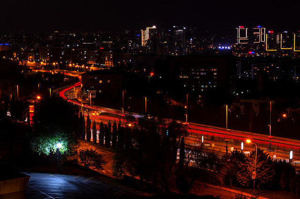 伊斯坦布尔卡姆利卡夜景