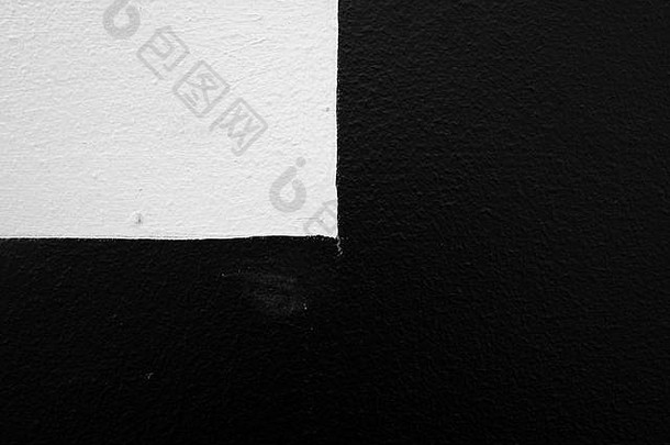 关闭部分黑色的白色画墙纹理