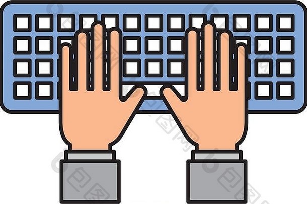 手工程序员打字工作键盘技术