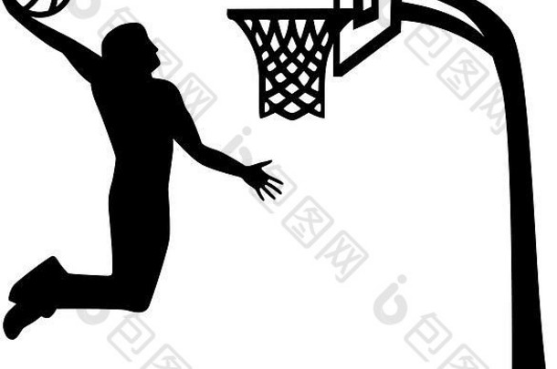 篮球球员行动篮子