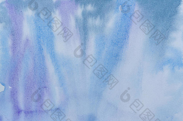 深蓝色靛蓝水彩抽象背景梯度水彩画技术湿水彩元素设计