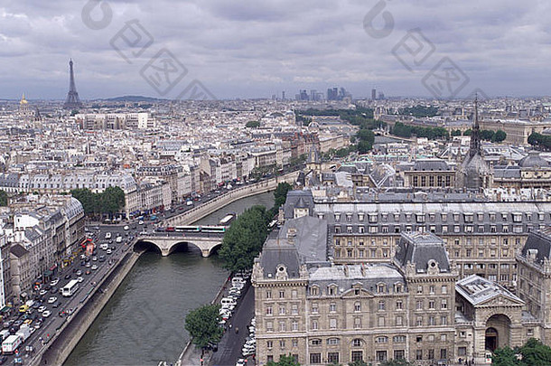 巴黎法国空中视图