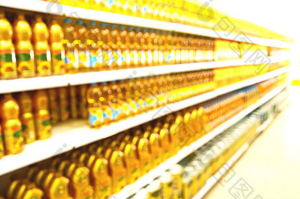 伊朗摘要超市模糊lifestale概念消费者产品