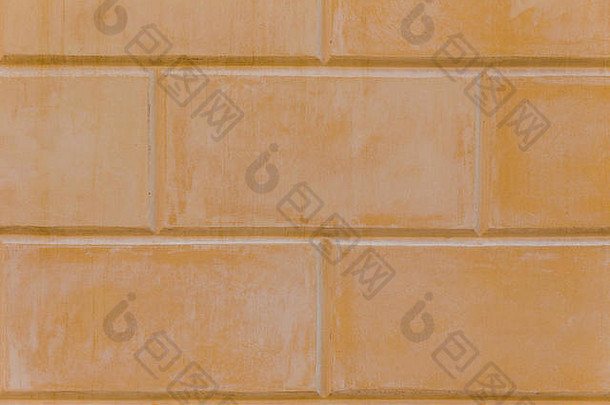 橙色砖瓷砖墙