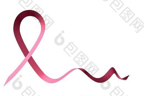 粉色乳腺癌彩带