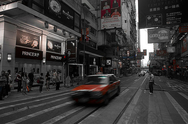 红色的颜色黑色物质白色在香港香港街