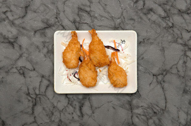 中国菜。蝴蝶王虾