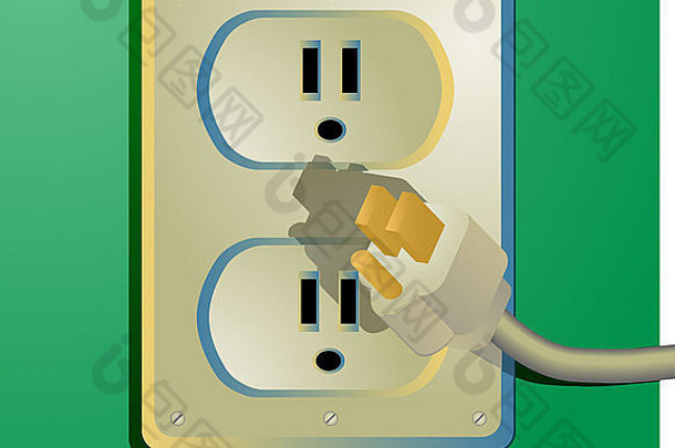 电源插座和插头，美式壁装插座
