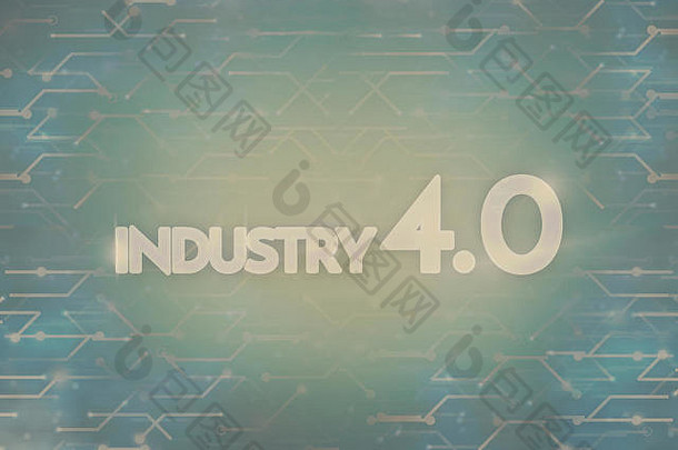 工业4.0背景数字主题