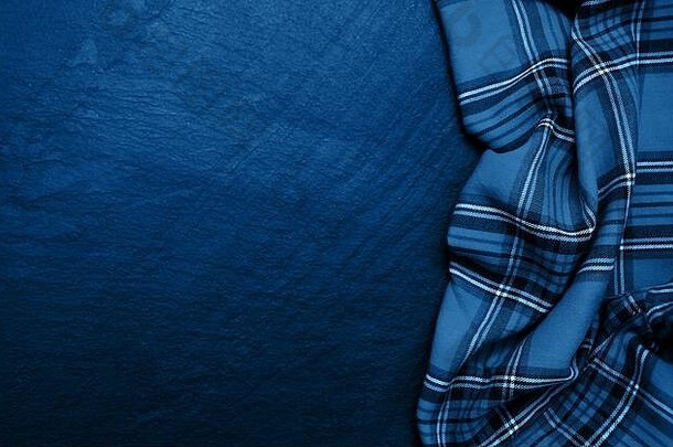 网纹餐巾石头背景健美的经典蓝色的颜色