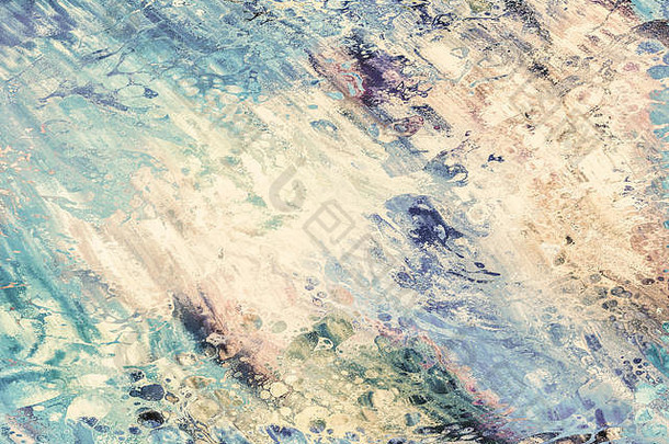 色彩斑斓的摘要背景壁纸丰富的明亮的纹理空间文本液体丙烯酸混合颜色一笔水下幻想网络遍及