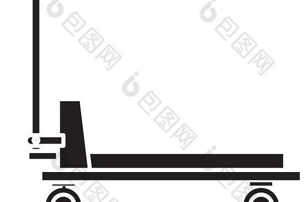 平台小车货车交付设备图标