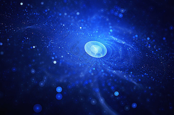 星尘星系团，星际旅行，计算机生成的抽象背景