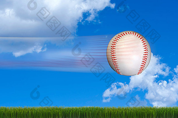 快速棒球在空中穿行，为你的类型腾出空间。