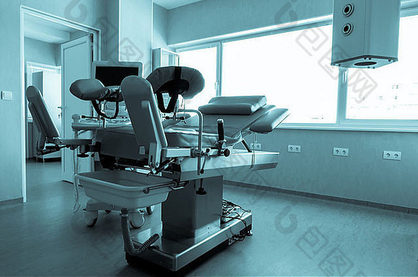 医疗诊断设备室。配备医疗设备的治疗和诊断室。
